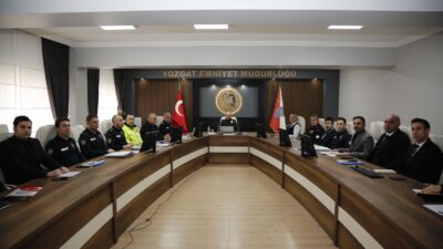 Yozgat İl Emniyet Müdürü Recep Tecimer başkanlığında, il merkezi ve