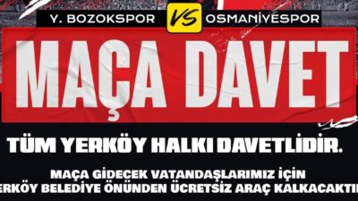 Yozgat Bozokspor, kritik Osmaniyespor mücadelesi için tüm taraftarlarını tribünlere davet