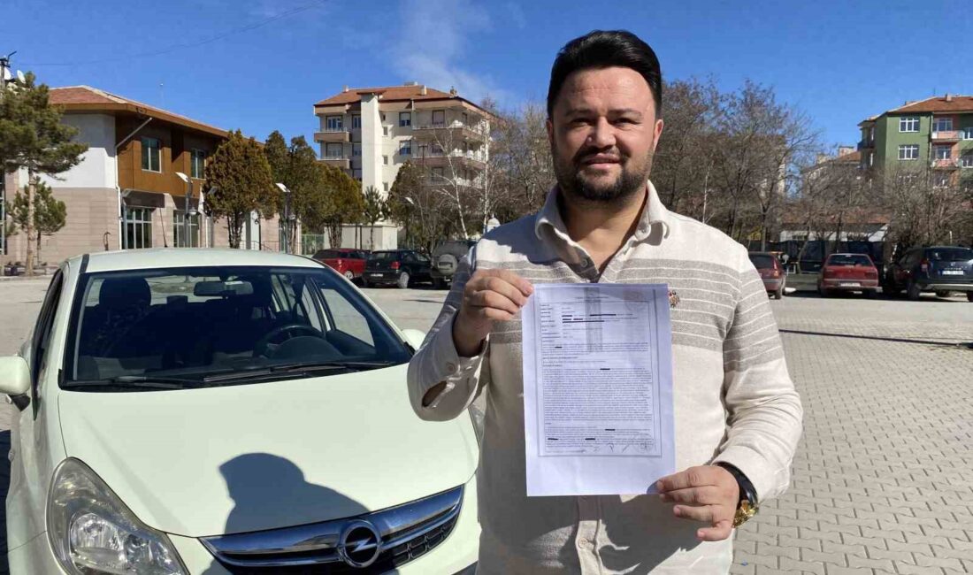 Yozgat’ta aracını muayene ettiren Seyit Karabulut, kredi kartı ile ödeme