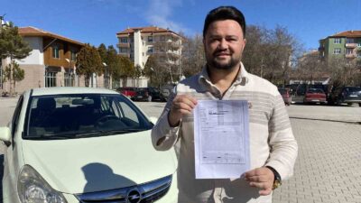 Yozgat’ta aracını muayene ettiren Seyit Karabulut, kredi kartı ile ödeme