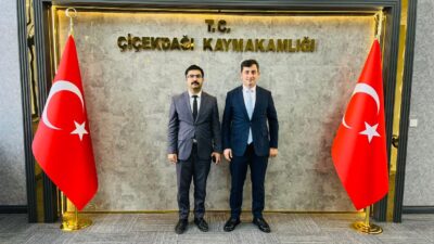 Yerköy Cumhuriyet Başsavcısı Barış Çetin, Kaymakam Murat Görmüş’ü makamında ziyaret