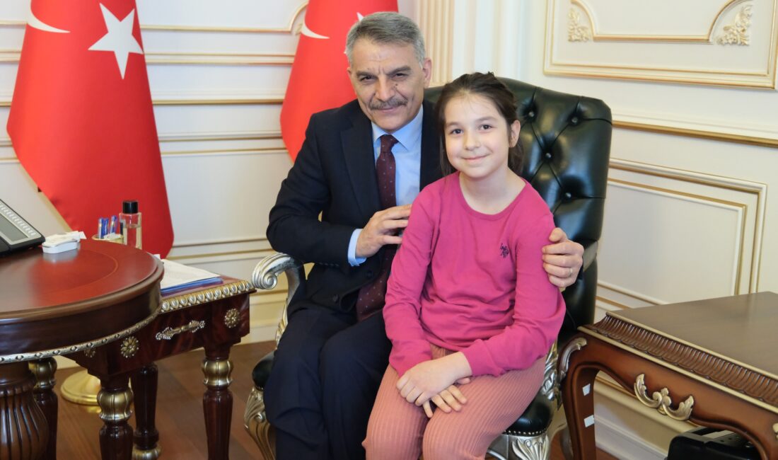 Vali Özkan, 3. Sınıf Öğrencisi Zehra Baştürk’ü Makamında Ağırladı Yozgat