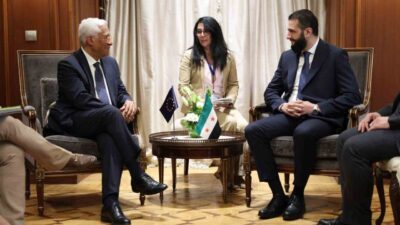 AB Konseyi Başkanı Antonio Costa, Mısır'da Suriye Devlet Başkanı Ahmed