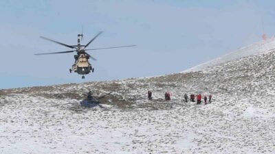 AFAD, Erzurum'daki EİT Kış Saha Tatbikatı'na ait fotoğrafları paylaştı. Tatbikatta