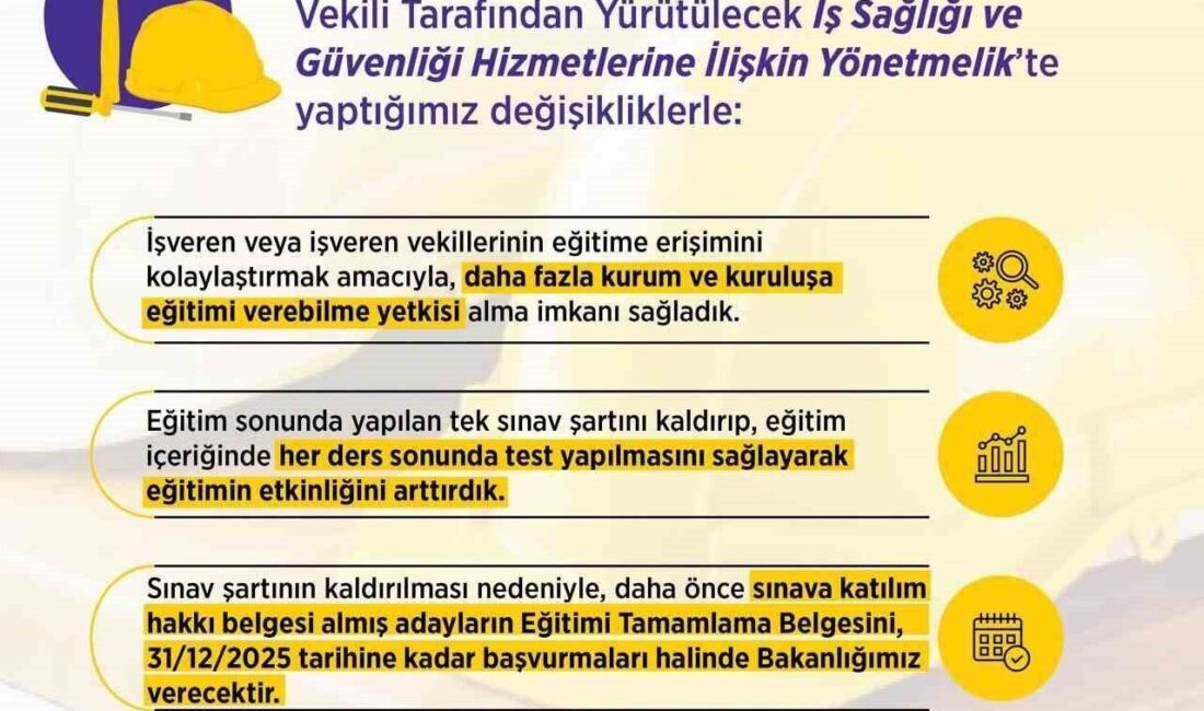 Bakan Vedat Işıkhan, iş sağlığı ve güvenliğini öncelikli kılarak çalışma