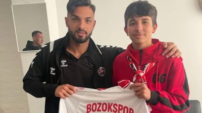 Yozgat Bozokspor’un başarılı oyuncularından Atalay Yıldırım, genç bir taraftarın hayalini
