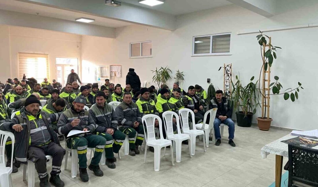 Çorum Belediyesi Park ve Bahçeler Müdürlüğü personeline KKKA hastalığı farkındalık
