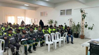 Çorum Belediyesi Park ve Bahçeler Müdürlüğü personeline KKKA hastalığı farkındalık