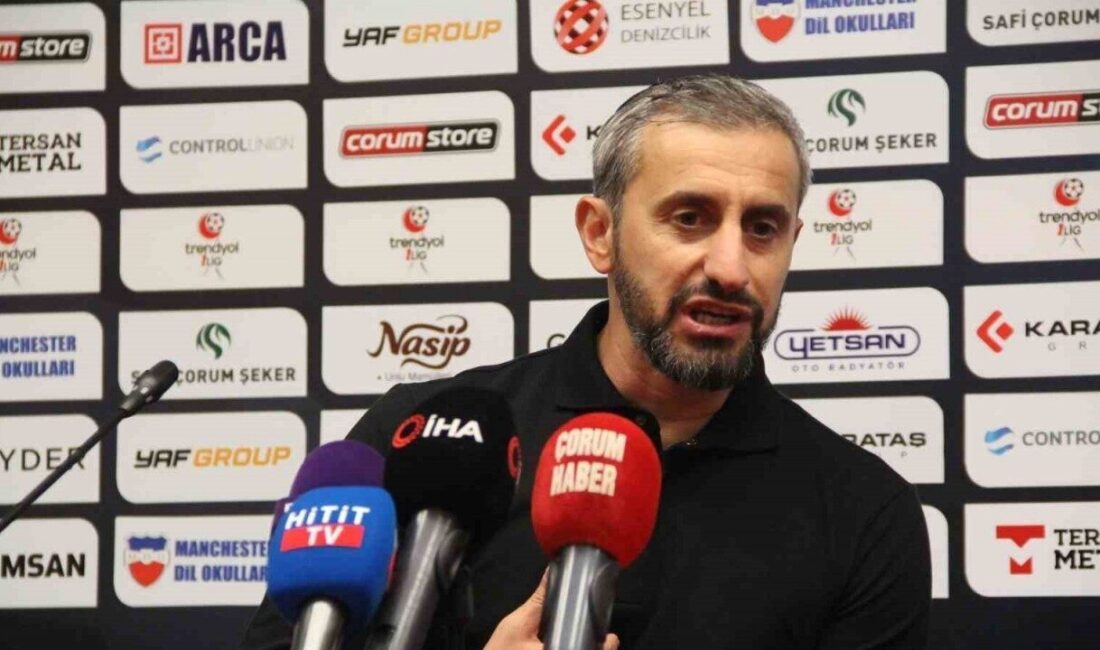 Çorum FK, Boluspor'u 2-0 mağlup ettikleri maçın ardından Teknik Direktör
