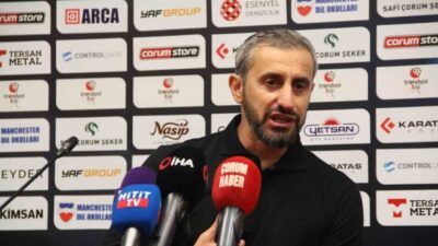 Çorum FK, Boluspor'u 2-0 mağlup ettikleri maçın ardından Teknik Direktör