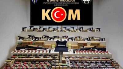 Çorum merkezli 30 ilde düzenlenen silah kaçakçılığı operasyonunda 79 şahıstan
