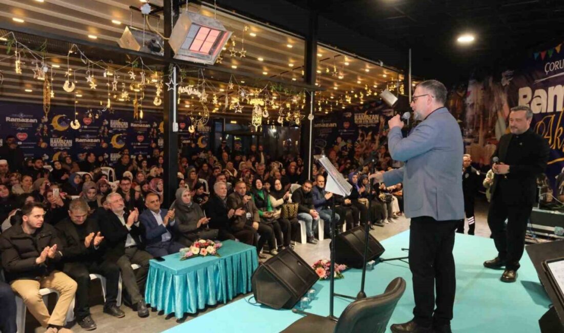 Çorum Belediyesi tarafından düzenlenen "O’nun İzinde" Ramazan programında Hz. Muhammed’e