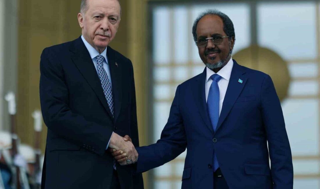 Cumhurbaşkanı Recep Tayyip Erdoğan, Somali Cumhurbaşkanı Hasan Şeyh Mahmud'la Cumhurbaşkanlığı