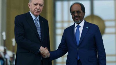 Cumhurbaşkanı Recep Tayyip Erdoğan, Somali Cumhurbaşkanı Hasan Şeyh Mahmud'la Cumhurbaşkanlığı