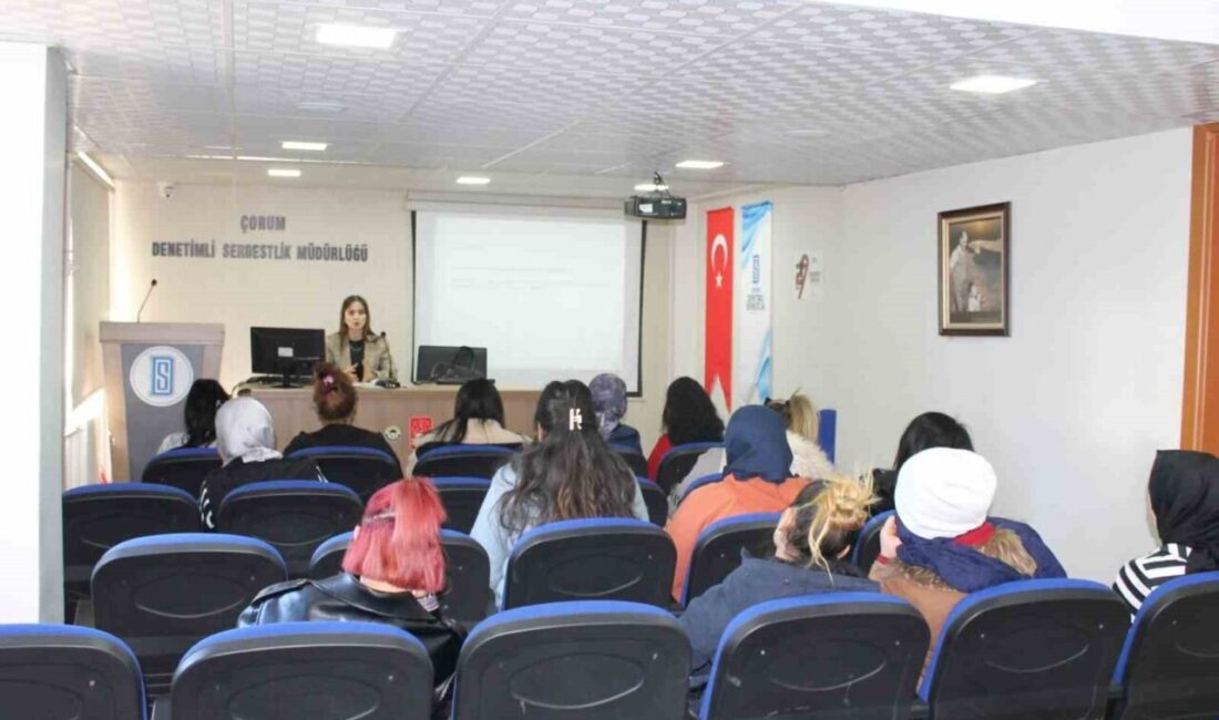 Çorum'da kadın yükümlülerle bir araya gelen Denetimli Serbestlik Müdürlüğü, 8
