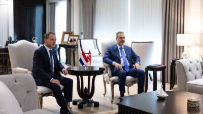 Hakan Fidan, Caspar Veldkamp ile Ankara'da görüştü.