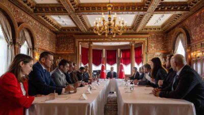 Dışişleri Bakanı Hakan Fidan, ABD ziyareti kapsamında Washington'da Suriye-Amerikan Toplumu