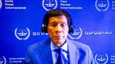 Eski Filipinler Devlet Başkanı Rodrigo Duterte, Uluslararası Ceza Mahkemesi'nde (UCM)