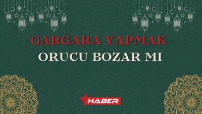 Ramazan ayında oruç tutan kişiler, "Gargara orucu bozar mı?" sorusunu
