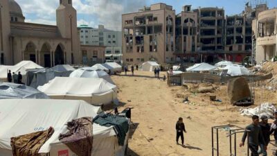 Gazze'de İsrail saldırıları sonucu yerlerinden edilen Filistinliler, Gazze İslam Üniversitesi