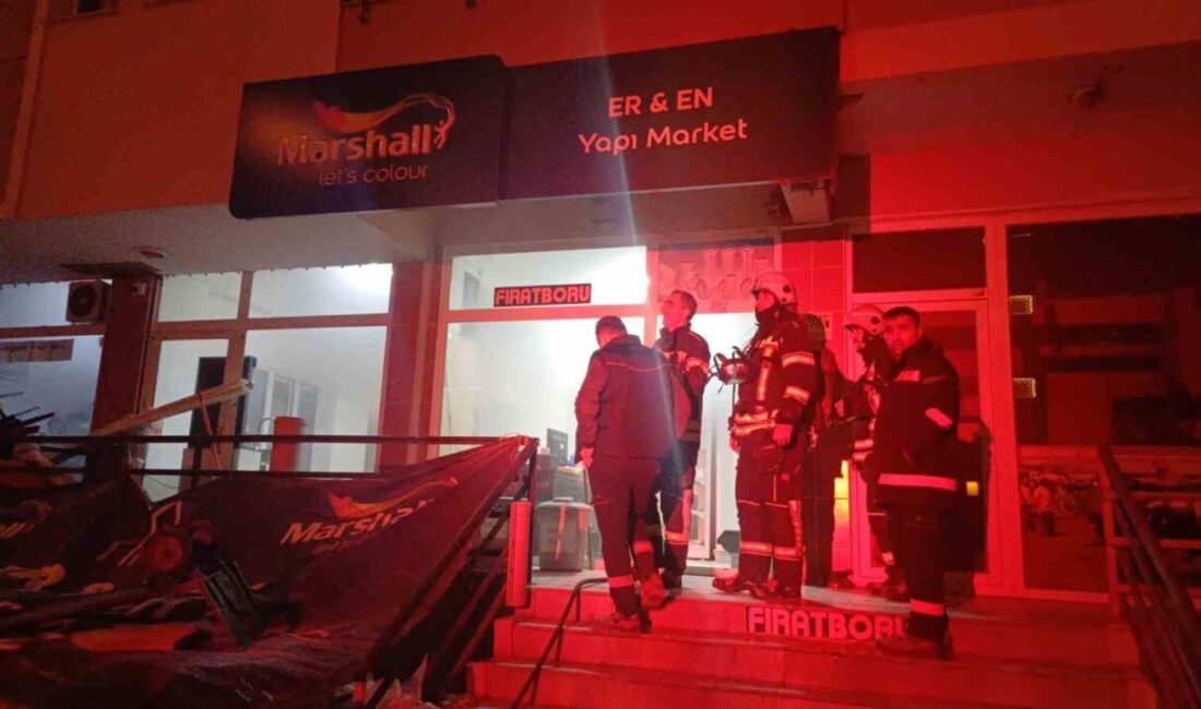 Hırdavat dükkanında korkutan yangın Çorum'daki yangın, Mehmet Akif