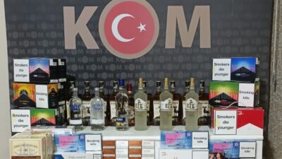 Kırıkkale'de kaçak tütün ve alkol taşıyan 4 şüpheli polis tarafından