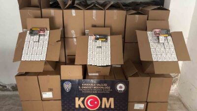 Kırıkkale'de düzenlenen operasyonlarda 1 milyon 483 bin 400 boş makaron,