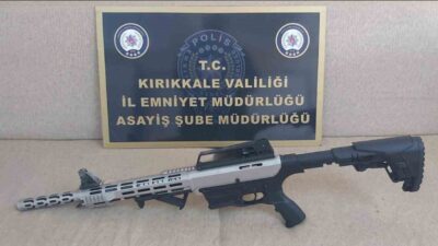 Kırıkkale'de yasa dışı silahlanmayla mücadele kapsamında R.Y.'nin evinde yapılan aramada