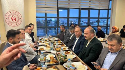 Çorum'un Alaca ilçesindeki KYK yurdunda kalan öğrenciler için düzenlenen iftar