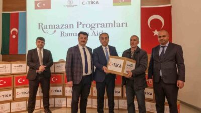 TİKA, Azerbaycan'ın Nahçıvan Özerk Cumhuriyeti'nde 400 aileye gıda paketi dağıttı.