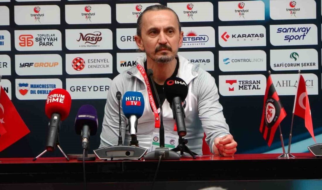 Çorum FK Teknik Direktörü Tuncay Şanlı, Ankara Keçiörengücü maçı sonrasında