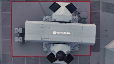 Roketsan'ın Levent yakın hava savunma füze sistemi, bir test atışını