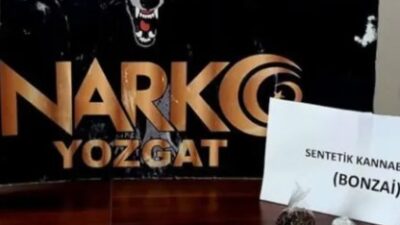 Yozgat İl Emniyet Müdürlüğü Narkotik Suçlarla Mücadele Şube ekipleri, uyuşturucu