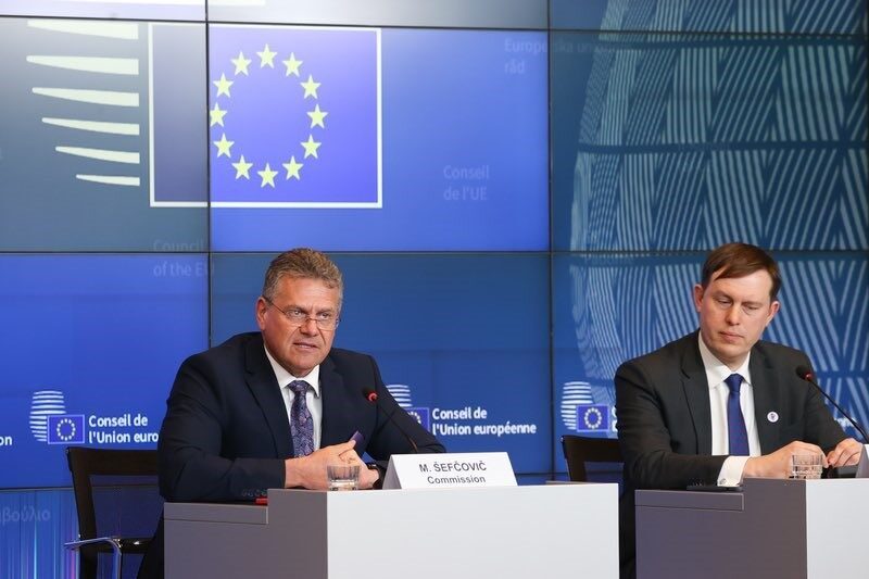 AB Komisyonu Ticaretten Sorumlu Üyesi Maros Sefcovic, ABD'nin açtığı gümrük