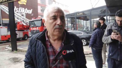 Ankara'da Mobilyacılar Sitesi'nde tadilatta olan 2 katlı dükkanı yangın sardı.