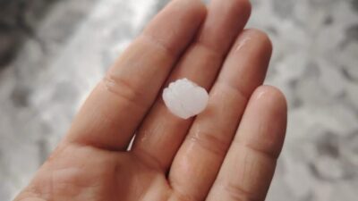 Polatlı'nın Uzunbeyli Mahallesi'nde şiddetli dolu yağışı, ekili tarlalarda büyük zarara