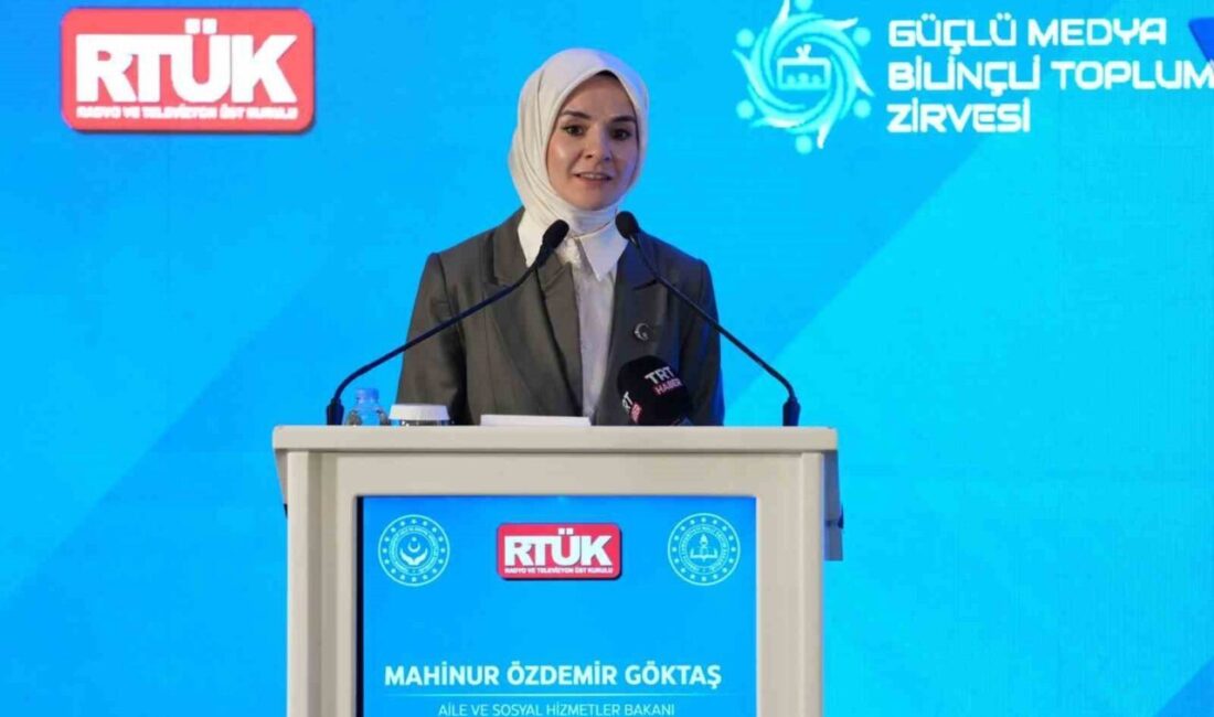 Aile ve Sosyal Hizmetler Bakanı Mahinur Özdemir Göktaş, medyanın artık