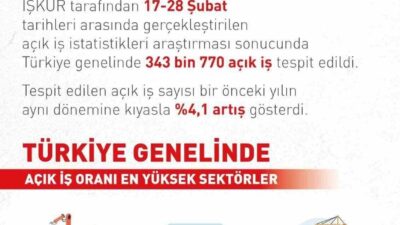 Çalışma ve Sosyal Güvenlik Bakanı Vedat Işıkhan, açık iş sayısındaki