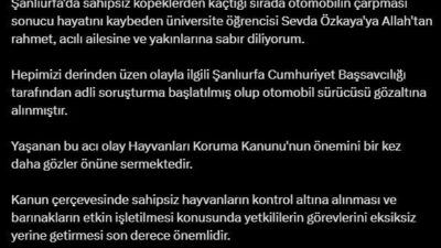 Üniversite öğrencisi Sevda Özkaya'nın vefatıyla ilgili Adalet Bakanı Yılmaz Tunç,