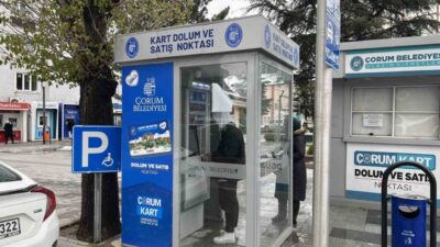 Çorum Belediyesi, ulaşımı kolaylaştırmak amacıyla ulaşım kartlarına bakiye yükleme imkanı