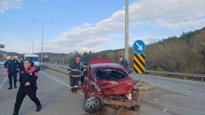Çorum'da meydana gelen trafik kazasında 05 FR 137 plakalı Toyota