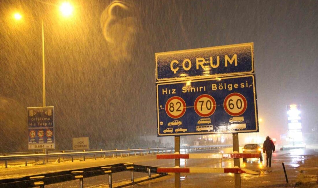 Çorum’da Nisan karı: Ekipler yollarda teyakkuza geçti Çorum'da beklenmedik kar yağışı