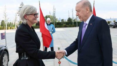 Cumhurbaşkanı Recep Tayyip Erdoğan, Avustralya Genel Valisi Sam Mostyn'ı kabul