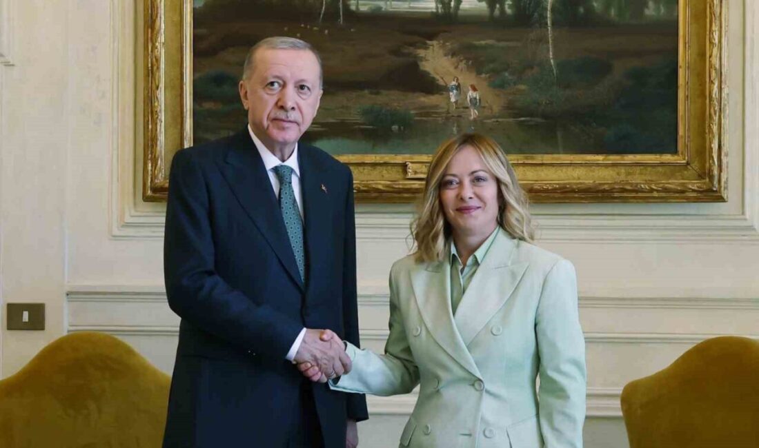Cumhurbaşkanı Erdoğan, İtalya ziyareti kapsamında Başbakan Meloni ile bir araya