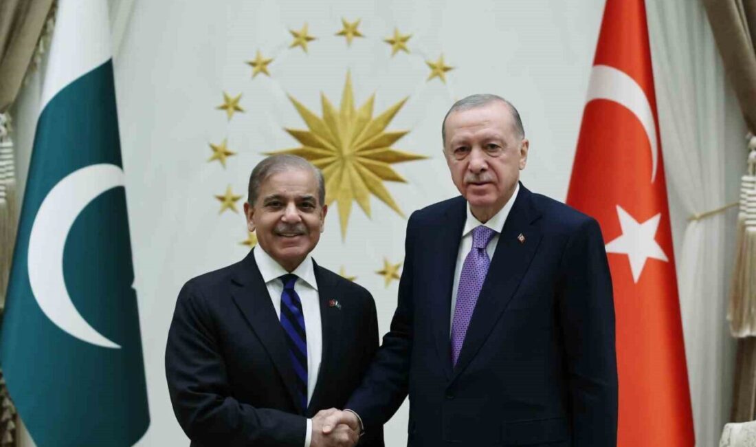 Recep Tayyip Erdoğan, Pakistan Başbakanı Şahbaz Şerif'le görüşmek üzere Cumhurbaşkanlığı
