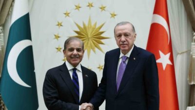 Recep Tayyip Erdoğan, Pakistan Başbakanı Şahbaz Şerif'le görüşmek üzere Cumhurbaşkanlığı