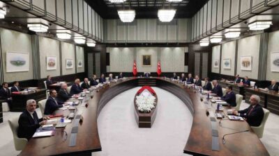 Cumhurbaşkanı Erdoğan başkanlığında Cumhurbaşkanlığı Kabinesi, Cumhurbaşkanlığı Külliyesi'nde bir araya geldi.