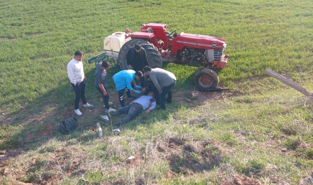 Yozgat’ta meydana gelen traktör kazasında Nuri Doğan isimli sürücü yaralandı