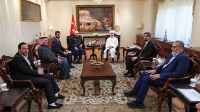 Diyanet İşleri Başkanı Prof. Dr. Ali Erbaş, Filistinli Alimler Heyeti'ni