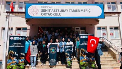 Erzincan Şehit Astsubay Tamer Meriç Ortaokulu'nda "Doğa ve Kodlama" etkinliği